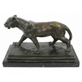 Antoine-Louis Barye, AFTER, Bronze Lioness on marble base