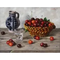 Otto Eichinger, Untitled, Still Life Oil On Board