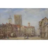 Pierre Le Boeuff, BEAUGENCY, Oil on canvas, signed and wit plaque