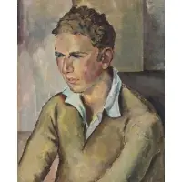 Sol Wilson, Untitled, Self Portrait? Oil on canvas, signed lr rt