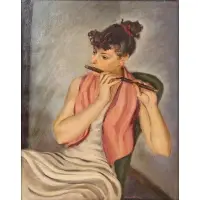 Howard Church, The Floutist, Oil on canvas