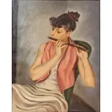 Howard Church, The Floutist, Oil on canvas