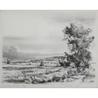 Robert Sudlow, Washington Creek, Lithograph, signed edition: 32/125