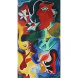 Alexandra Nechita, Vegetarian Thoughts, Serigraph on canvas