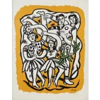 H.C. by Fernand Léger, Colored lithograph, sold Jan 2026