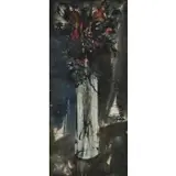 Bernard Buffet, Floral Bouquet, Watercolor and ink on laid paper