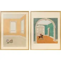 Alexander DeWitt Walsh, Summer Engagement, 1978, Watercolor on paper