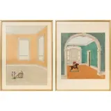 Alexander DeWitt Walsh, Summer Engagement, 1978, Watercolor on paper