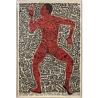 Keith Haring: Into 84 by Keith Haring, Tony Shafrazi Gallery Exhibition Poster, sold Jan 2026