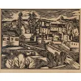 Maurice de Vlaminck, No. 10, Woodcut