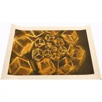 Mel Bochner, Untitled (Cubes Yellow), 1989, Aquatint on paper
