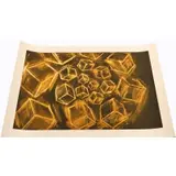 Mel Bochner, Untitled (Cubes Yellow), 1989, Aquatint on paper