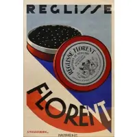 Cassandre, Reglisse Florent, Colored lithographic poster