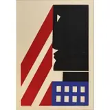 Romare Bearden, Untitled (Black in America), Colored lithograph