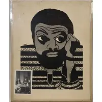 Emory Douglas, Untitled Portrait of Leroi Jones or Ameri/Amiri Baraka (1934-2014), Poster