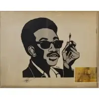 Emory Douglas, Portrait of H. Rap Brown (1943-2025), Poster