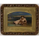 John Anster Fitzgerald, A sea Nymph, 1879, Oil on board