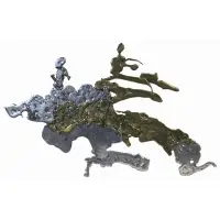 Silas Seandel, Untitled, Large 2 tone bronze wall sculpture