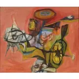Edward Millman, Byzantine Garden, 1953, Oil on canvas