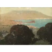 Hermann Dudley Murphy, Coastal Landscape, Oil on canvas