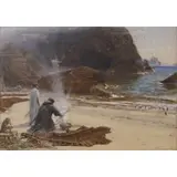 Albert Goodwin, The Island: Before the Call of Prospero, 1908, Pastel