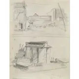 Milton Avery, Untitled (Dietz Coal Company), Graphite on paper