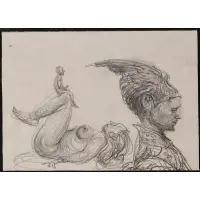 Roberto Fabelo, Untitled (Figures), 1999, Graphite on paper