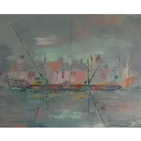 Janet Cohn, Skyline, Oil on canvas