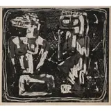 Louise Nevelson, One Ancient Figures, Etching and drypoint