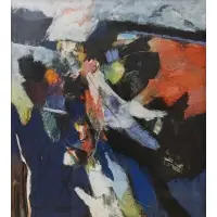 Warren Brandt, Untitled (Color Abstract), Gouache on paper