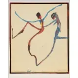 Miles Davis, Untitled (Figurative Dancers), Felt tip marker on paper