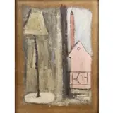 Salvatore Emblema, Untitled (Floor Lamp with Window View)