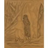 Emil Bisstram, Taos Women, Pencil on paper