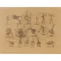 Jean Tinguely, Machinery, Etching