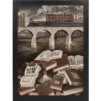 Michael Flanagan, Shenandoah Bridge, Oil on board