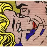 Roy Lichtenstein, Kiss V, Screen print poster