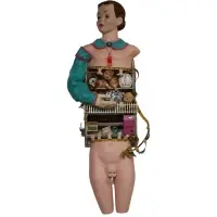 Dale Weiss, Untitled, Found Objects Figural Wall Sculpture
