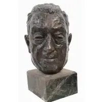 Alder Signed Bronze Bust, Bust of a Gentleman, Bronze