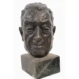 Alder Signed Bronze Bust, Bust of a Gentleman, Bronze