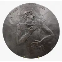 Doris Caesar, Untitled, This nice original bronze plaque comes with a book