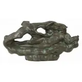 Wheeler Williams, Untitled, Leda & the Swan patinated bronze sculpture signed and dated on the base