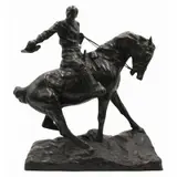 Gutzon Borglum, Dodge Sale of Bronzes, This dynamic bronze sculpture depicts Sheridan rallying his troops, with his horse