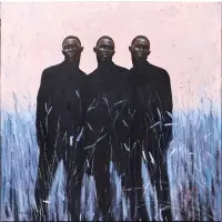 From the Same Root by Okoye Chukwuemeka John, 2022, Oil on canvas, sold Nov 2025