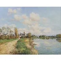 Jean Kevorkian, Pont-Croix, Finistere, France, Oil on canvas