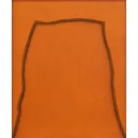 Mario Yrisarry, 'Untitled; (Orange and Black), Acrylic on canvas