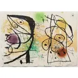 Joan Miró, Le Courtesan Grotesque III, Etching and aquatint on paper