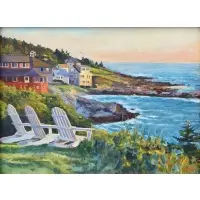 Bertil Whyman, From the Inn-Monhegan, 2011, Acrylic on canvas