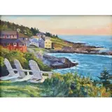 Bertil Whyman, From the Inn-Monhegan, 2011, Acrylic on canvas