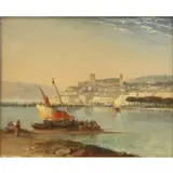 Arthur Joseph Meadows, Cannes, Oil on panel