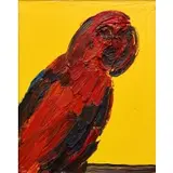 Hunt Slonem, Lories (Red Parrot)